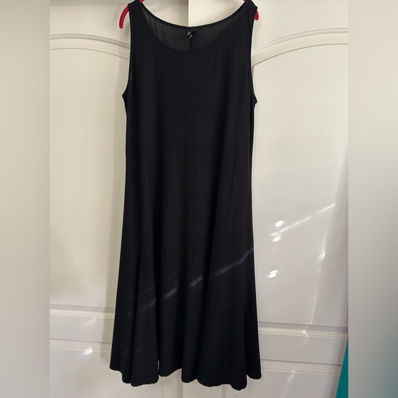 Dresses & Skirts - EILEEN FISHER Vintage A-Line Black Dress with Diamond Pattern Seams, Sz L